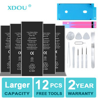 Bateria telefonu o dużej pojemności dla iPhone 5S 5 6S 6 7 8 Plus X SE SE2 XR XS 11 12 13 Mini Pro Max wymiana baterii 4 4S 7 narzędzi 1